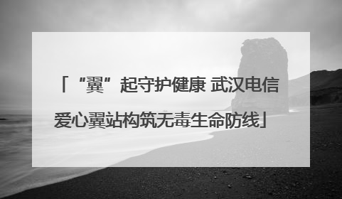 “翼”起守护健康 武汉电信爱心翼站构筑无毒生命防线