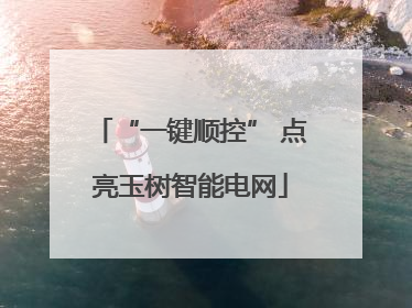 “一键顺控” 点亮玉树智能电网