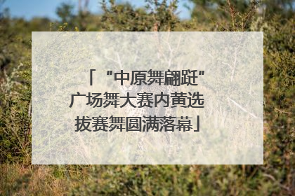 “中原舞翩跹”广场舞大赛内黄选拔赛舞圆满落幕