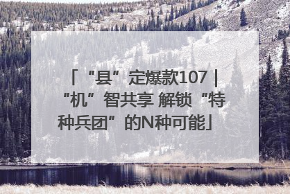 “县”定爆款107｜“机”智共享 解锁“特种兵团”的N种可能
