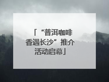 “普洱咖啡 香遇长沙”推介活动启幕