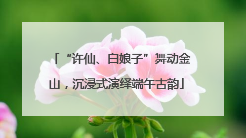“许仙、白娘子”舞动金山，沉浸式演绎端午古韵