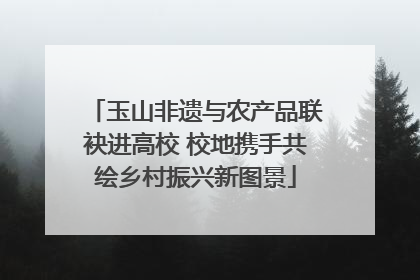玉山非遗与农产品联袂进高校 校地携手共绘乡村振兴新图景
