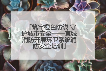 筑牢橙色防线 守护城市安全——宜城消防开展环卫系统消防安全培训