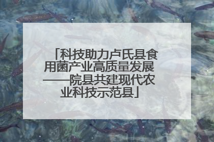 科技助力卢氏县食用菌产业高质量发展——院县共建现代农业科技示范县