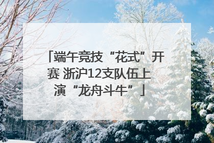 端午竞技“花式”开赛 浙沪12支队伍上演“龙舟斗牛”