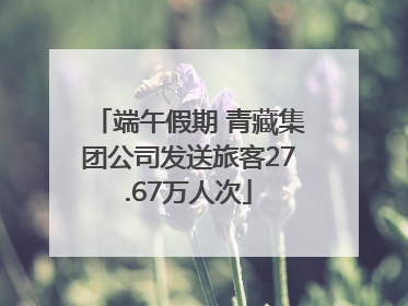 端午假期 青藏集团公司发送旅客27.67万人次