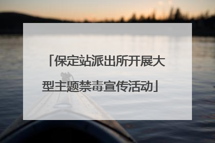 保定站派出所开展大型主题禁毒宣传活动