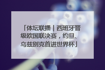 体坛联播｜西班牙晋级欧国联决赛，约旦、乌兹别克首进世界杯