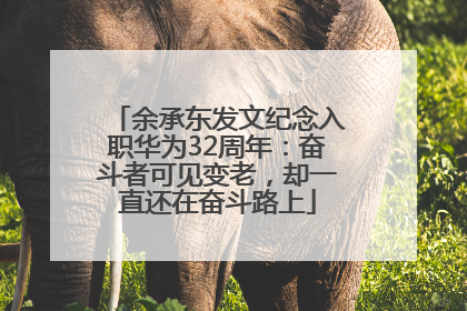 余承东发文纪念入职华为32周年：奋斗者可见变老，却一直还在奋斗路上