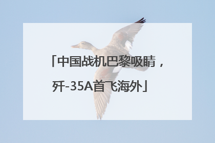 中国战机巴黎吸睛，歼-35A首飞海外