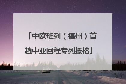 中欧班列（福州）首趟中亚回程专列抵榕
