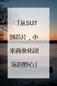 从SU7到芯片，小米商业化闭环的野心