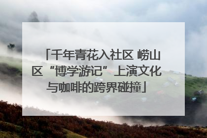 千年青花入社区 崂山区“博学游记”上演文化与咖啡的跨界碰撞