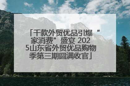 千款外贸优品引爆“家消费”盛宴 2025山东省外贸优品购物季第三期圆满收官