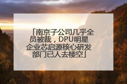 南京子公司几乎全员被裁，DPU明星企业芯启源核心研发部门已人去楼空