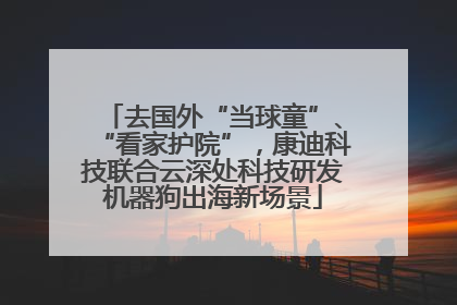 去国外“当球童”、“看家护院”，康迪科技联合云深处科技研发机器狗出海新场景