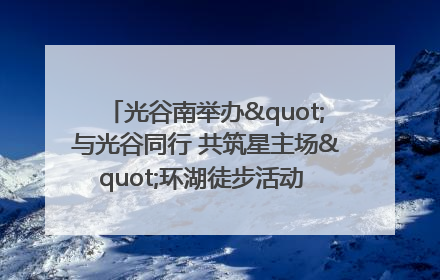 光谷南举办"与光谷同行 共筑星主场"环湖徒步活动 吸引500余名市民参与