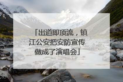 出道即顶流，镇江公安把安防宣传做成了演唱会