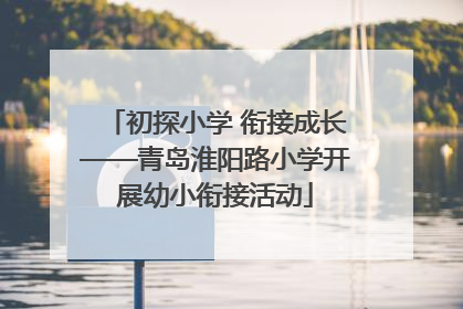 初探小学 衔接成长——青岛淮阳路小学开展幼小衔接活动