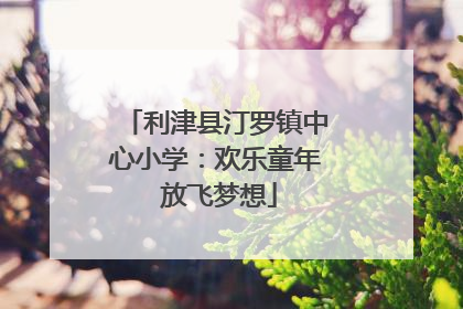 利津县汀罗镇中心小学：欢乐童年 放飞梦想