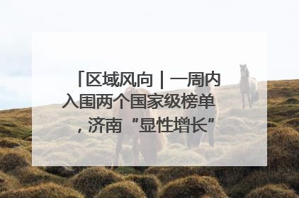 区域风向｜一周内入围两个国家级榜单，济南“显性增长”刷新城市影响力