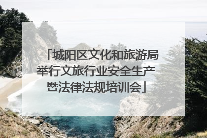 城阳区文化和旅游局举行文旅行业安全生产暨法律法规培训会