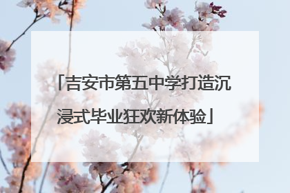 吉安市第五中学打造沉浸式毕业狂欢新体验