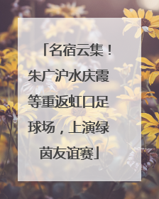 名宿云集！朱广沪水庆霞等重返虹口足球场，上演绿茵友谊赛