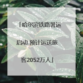 哈尔滨铁路暑运启动 预计运送旅客2052万人