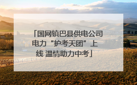 国网镇巴县供电公司 电力“护考天团”上线 温情助力中考