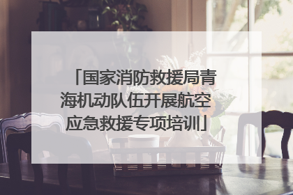 国家消防救援局青海机动队伍开展航空应急救援专项培训