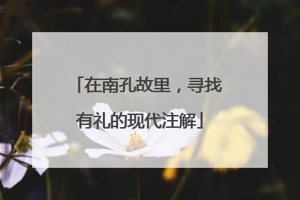 在南孔故里，寻找有礼的现代注解