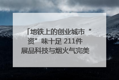 地铁上的创业城市“资”味十足 211件展品科技与烟火气完美融合｜西博视界