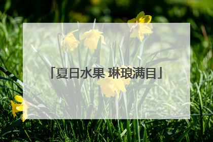 夏日水果 琳琅满目