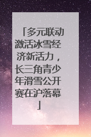 多元联动激活冰雪经济新活力，长三角青少年滑雪公开赛在沪落幕