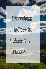 大雨倾盆，预警升级！直击今早的武汉