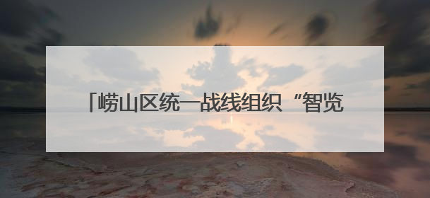 崂山区统一战线组织“智览新篇 同心奋进”主题活动