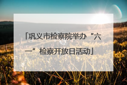 巩义市检察院举办“六一”检察开放日活动
