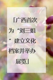 广西首次为“刘三姐”建立文化档案并举办展览