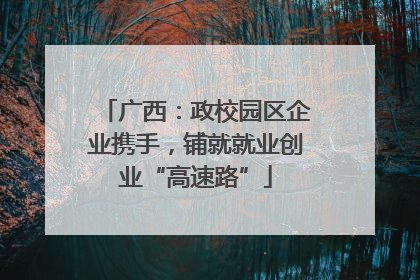 广西：政校园区企业携手，铺就就业创业“高速路”