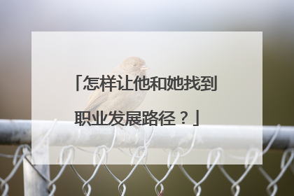 怎样让他和她找到职业发展路径？
