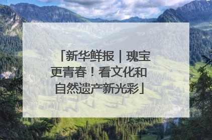 新华鲜报｜瑰宝更青春！看文化和自然遗产新光彩