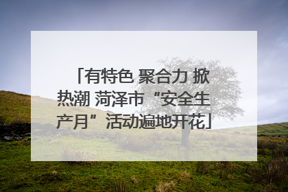 有特色 聚合力 掀热潮 菏泽市“安全生产月”活动遍地开花