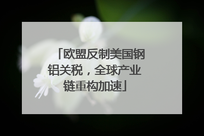 欧盟反制美国钢铝关税，全球产业链重构加速
