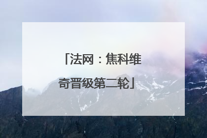 法网：焦科维奇晋级第二轮