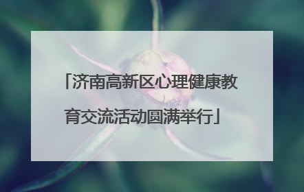 济南高新区心理健康教育交流活动圆满举行