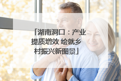 湖南洞口：产业提质增效 绘就乡村振兴新图景
