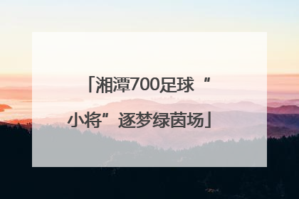湘潭700足球“小将”逐梦绿茵场