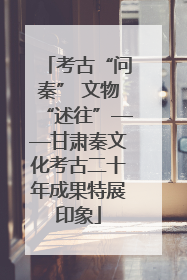 考古“问秦” 文物“述往”——甘肃秦文化考古二十年成果特展印象
